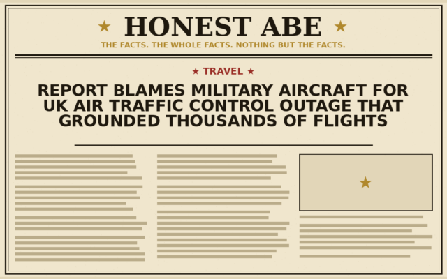 Report Blames Military Aircraft for UK Air Traffic Control Outage That Grounded Thousands of Flights