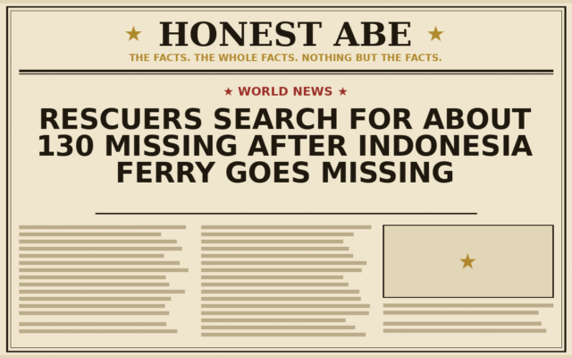 Rescuers Search for About 130 Missing After Indonesia Ferry Goes Missing