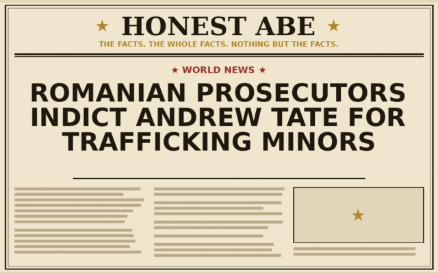 Romanian Prosecutors Indict Andrew Tate for Trafficking Minors