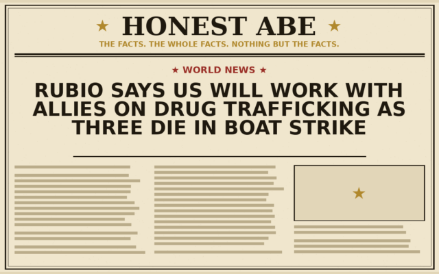 Rubio Says US Will Work With Allies on Drug Trafficking as Three Die in Boat Strike