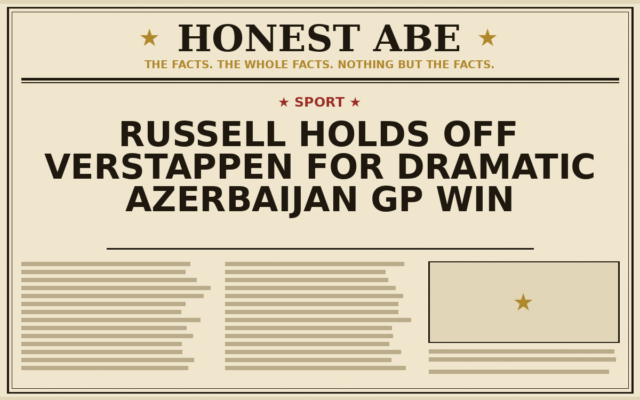 Russell Holds Off Verstappen for Dramatic Azerbaijan GP Win