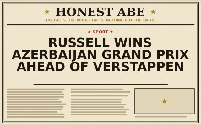 Russell Wins Azerbaijan Grand Prix Ahead of Verstappen