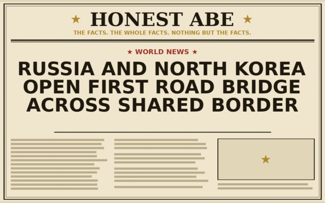 Russia and North Korea Open First Road Bridge Across Shared Border