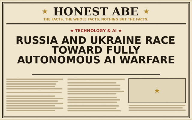 Russia and Ukraine Race Toward Fully Autonomous AI Warfare
