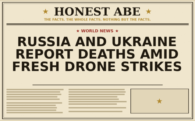 Russia and Ukraine Report Deaths Amid Fresh Drone Strikes