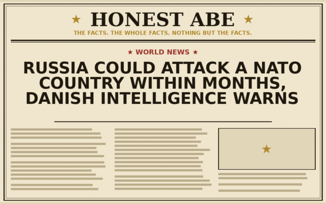 Russia Could Attack a NATO Country Within Months, Danish Intelligence Warns