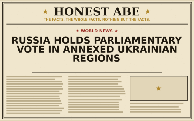 Russia Holds Parliamentary Vote in Annexed Ukrainian Regions