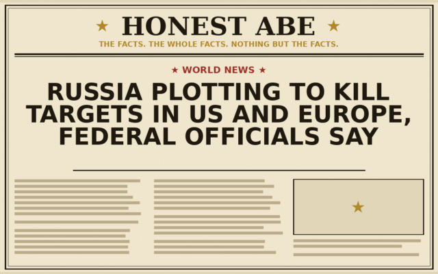 Russia Plotting to Kill Targets in US and Europe, Federal Officials Say