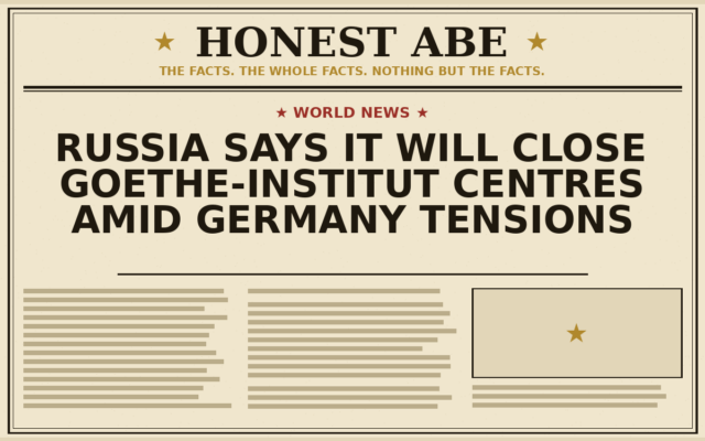 Russia Says It Will Close Goethe-Institut Centres Amid Germany Tensions
