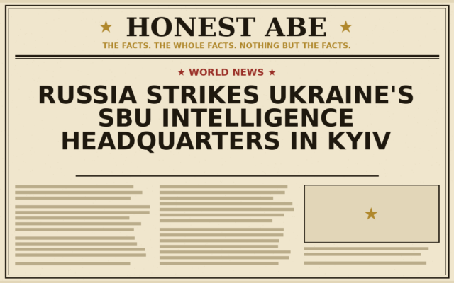 Russia Strikes Ukraine’s SBU Intelligence Headquarters in Kyiv