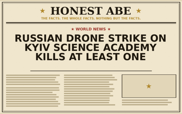 Russian Drone Strike on Kyiv Science Academy Kills at Least One