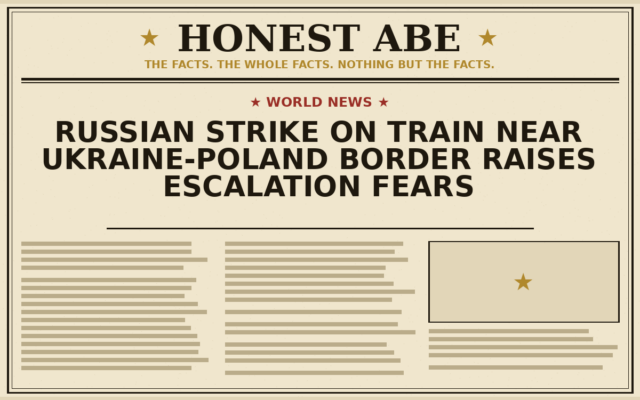 Russian Strike on Train Near Ukraine-Poland Border Raises Escalation Fears