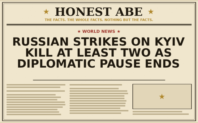 Russian Strikes on Kyiv Kill at Least Two as Diplomatic Pause Ends