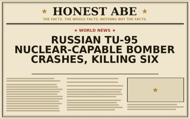 Russian Tu-95 Nuclear-Capable Bomber Crashes, Killing Six