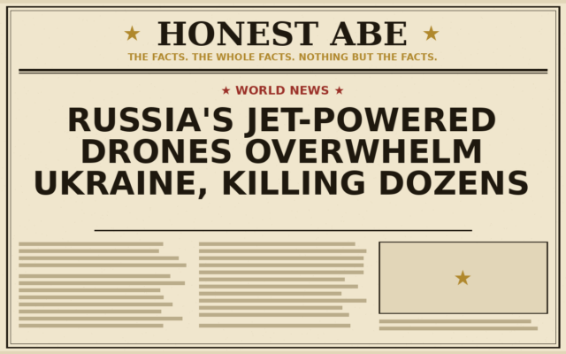 Russia’s Jet-Powered Drones Overwhelm Ukraine, Killing Dozens