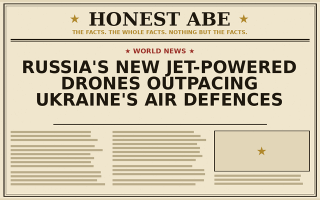 Russia’s New Jet-Powered Drones Outpacing Ukraine’s Air Defences