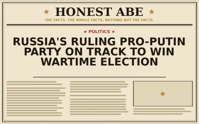 Russia’s Ruling Pro-Putin Party on Track to Win Wartime Election