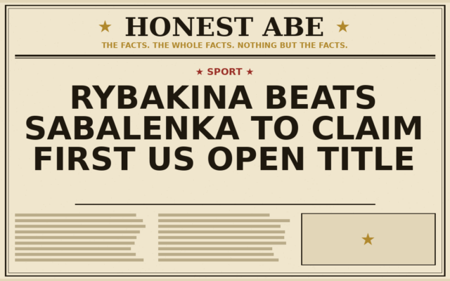 Rybakina Beats Sabalenka to Claim First US Open Title