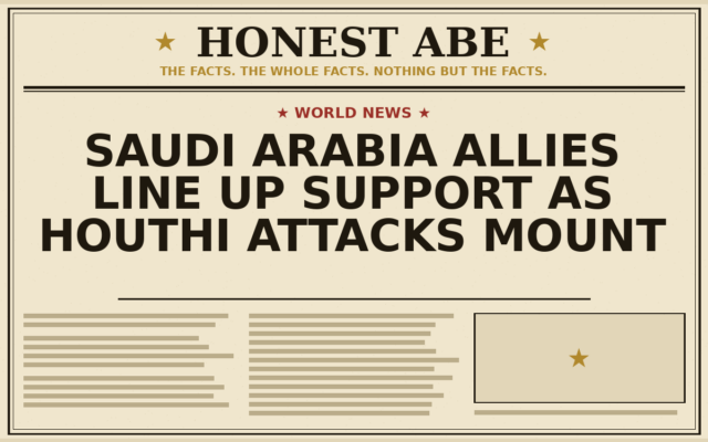 Saudi Arabia Allies Line Up Support as Houthi Attacks Mount