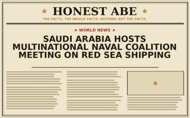 Saudi Arabia Hosts Multinational Naval Coalition Meeting on Red Sea Shipping