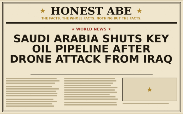 Saudi Arabia Shuts Key Oil Pipeline After Drone Attack From Iraq