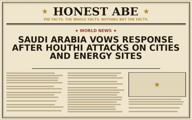 Saudi Arabia Vows Response After Houthi Attacks on Cities and Energy Sites