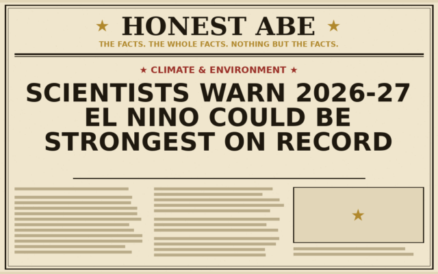 Scientists Warn 2026-27 El Nino Could Be Strongest on Record