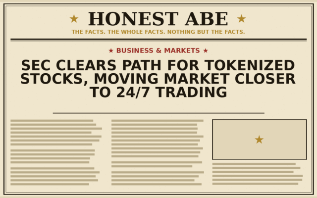 SEC Clears Path for Tokenized Stocks, Moving Market Closer to 24/7 Trading
