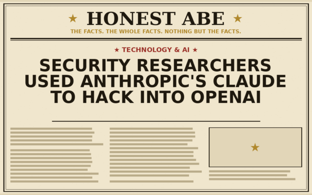 Security Researchers Used Anthropic’s Claude to Hack Into OpenAI