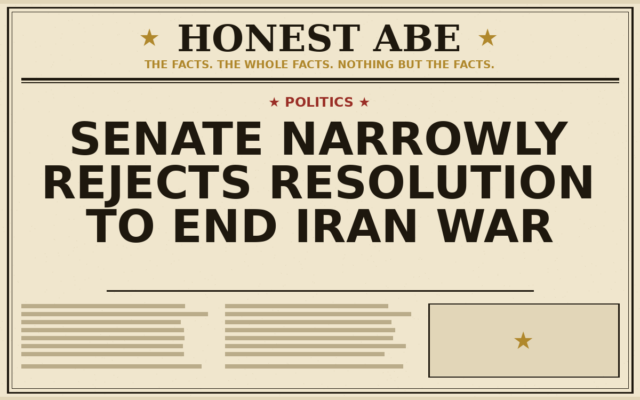 Senate Narrowly Rejects Resolution to End Iran War