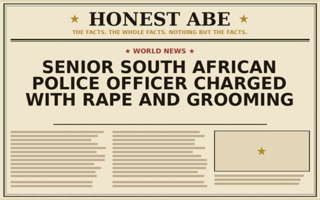 Senior South African Police Officer Charged With Rape and Grooming