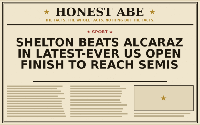 Shelton Beats Alcaraz in Latest-Ever US Open Finish to Reach Semis