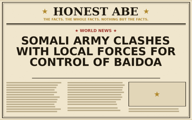 Somali Army Clashes With Local Forces for Control of Baidoa