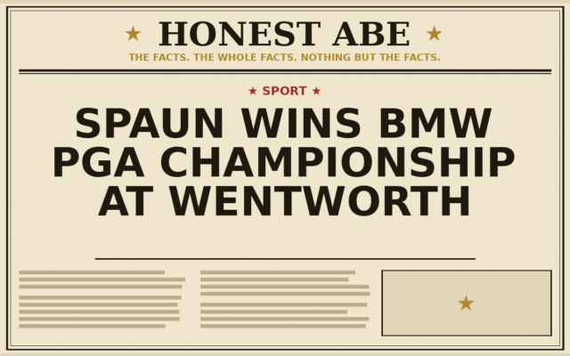 Spaun Wins BMW PGA Championship at Wentworth