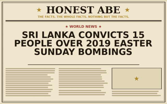 Sri Lanka Convicts 15 People Over 2019 Easter Sunday Bombings