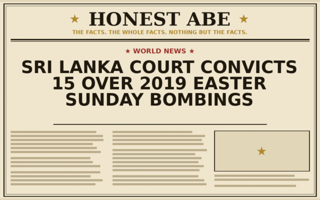 Sri Lanka Court Convicts 15 Over 2019 Easter Sunday Bombings
