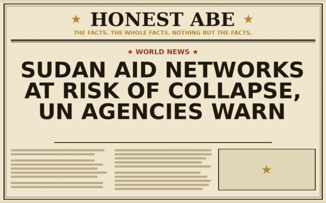 Sudan Aid Networks at Risk of Collapse, UN Agencies Warn