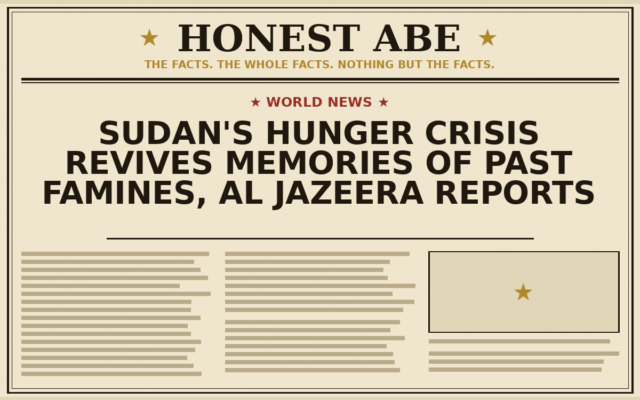 Sudan’s Hunger Crisis Revives Memories of Past Famines, Al Jazeera Reports