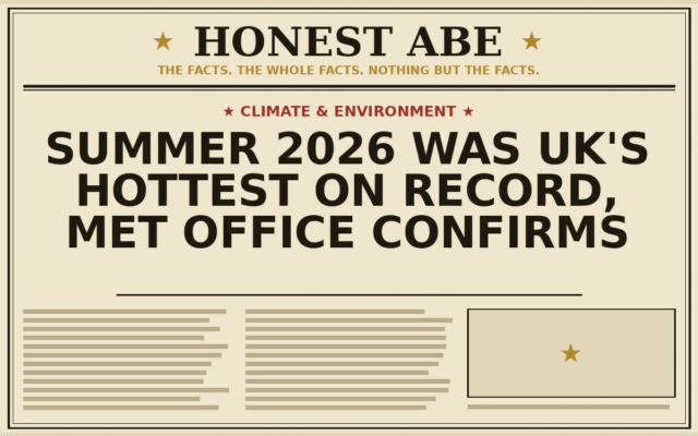 Summer 2026 Was UK’s Hottest on Record, Met Office Confirms