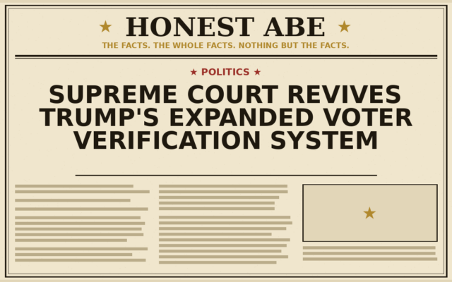 Supreme Court Revives Trump’s Expanded Voter Verification System