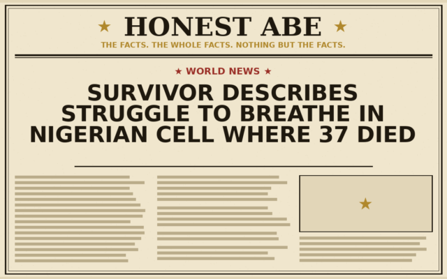 Survivor Describes Struggle to Breathe in Nigerian Cell Where 37 Died