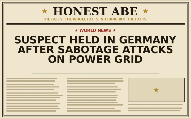 Suspect Held in Germany After Sabotage Attacks on Power Grid