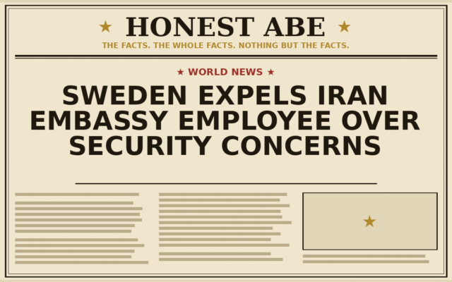 Sweden Expels Iran Embassy Employee Over Security Concerns