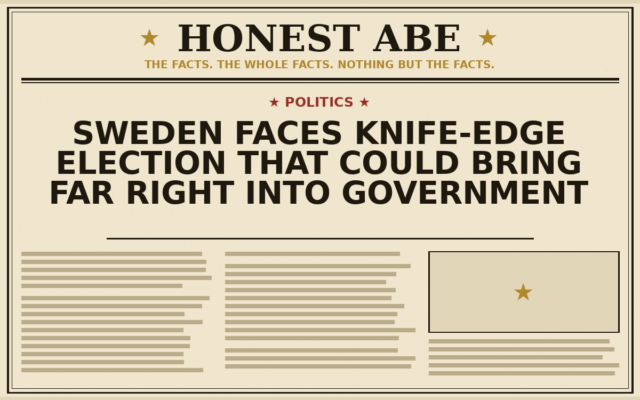 Sweden Faces Knife-Edge Election That Could Bring Far Right Into Government
