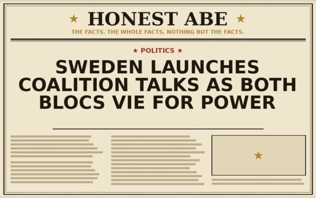 Sweden Launches Coalition Talks as Both Blocs Vie for Power