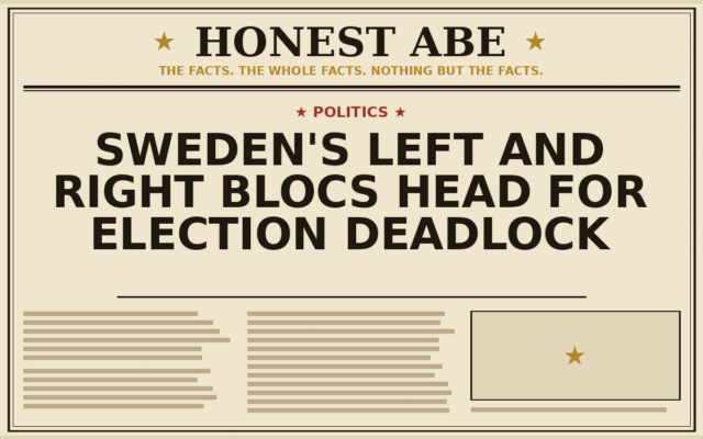 Sweden’s Left and Right Blocs Head for Election Deadlock