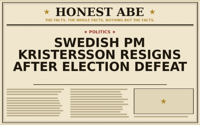 Swedish PM Kristersson Resigns After Election Defeat