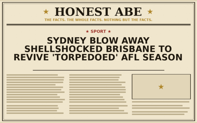 Sydney Blow Away Shellshocked Brisbane to Revive ‘Torpedoed’ AFL Season