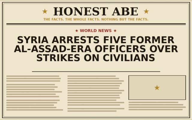 Syria Arrests Five Former al-Assad-Era Officers Over Strikes on Civilians