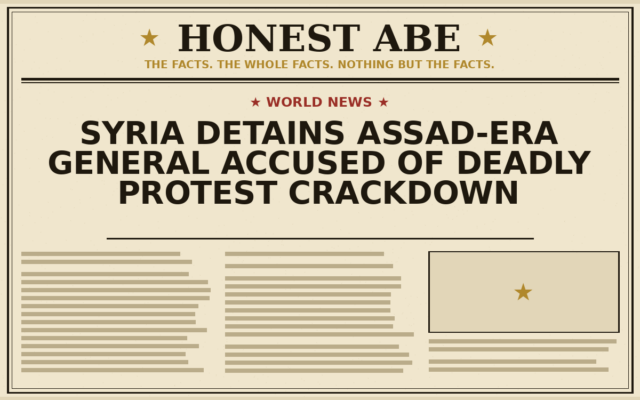 Syria Detains Assad-Era General Accused of Deadly Protest Crackdown